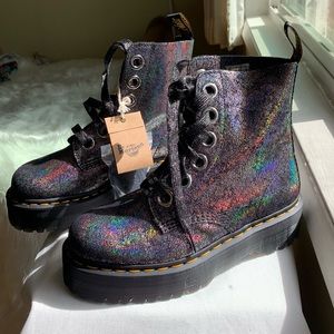 Dr Martens Molly Gunmetal Iridescent 